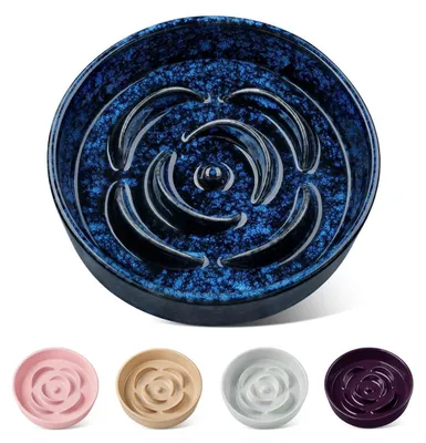 Produktbild von Hundenapf Keramik Antischlingnapf Blau 15,9 cm