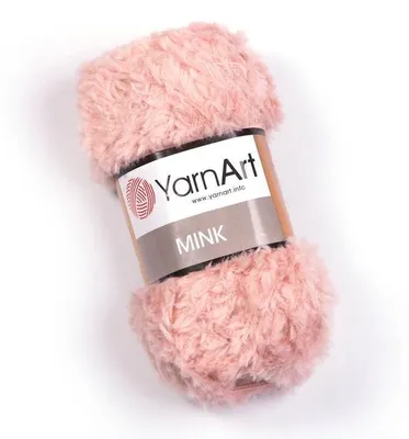 Produktbild von Nerz-Strickgarn von YarnArt - 341 Puderrosa