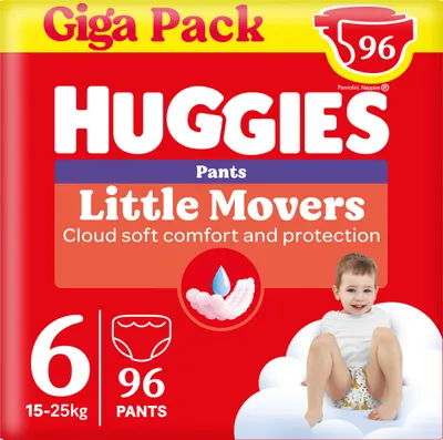 Produktbild von Huggies Pants Little Movers Disney, Baby-Windeln Gr.6, 96 St. (2x48), Monatsbox