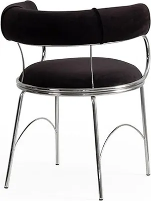 Produktbild von Designer Schwarzer Barhocker  Esszimmer Metallrahmen Stühle