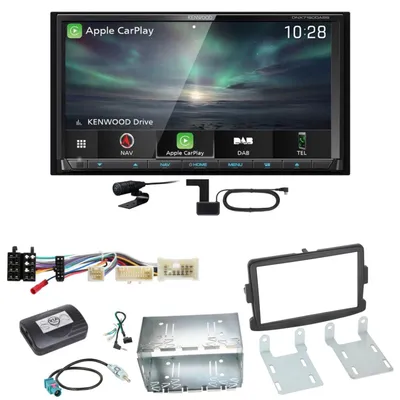 Produktbild von Kenwood DNX-7190DABS Android Auto Carplay USB Einbauset für Dacia Dokker Sandero