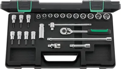Produktbild von STAHLWILLE 3/8 Steckschlüsselsatz 456/49/19/5 KN 24 St.