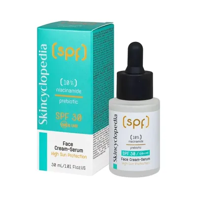 Zdjęcie produktu dla Skincyclopedia SPF 30 Face Sunscreen Moisturizer 10% Niacinamide Serum 30ml