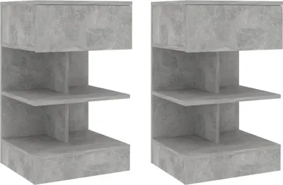 Obrázok produktu pre vidaXL Nočné stolíky 2 ks. Betónová sivá 40x35x65 cm