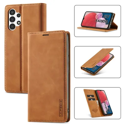 Produktbild von Galaxy A13 5G Hülle, Standfunktion Kartenfach Wallet Leder Schutzhülle für Samsung Galaxy A13 5G Braun