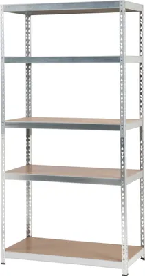 Immagine prodotto di Scaffale per magazzino per carichi pesanti, portata 280 kg, 5 ripiani, altezza 200 cm, larghezza 50 cm
