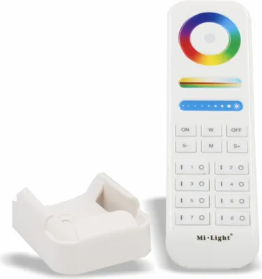 Produktbild von MiBoxer RGB+CCT 8-Zonen-Fernbedienung (RGB + 2700-6500K) 2,4GHz 12/24V | FUT089 | Weiss