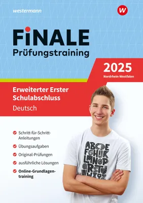Produktbild von FiNALE Prüfungstraining Erweiterter Erster Schulabschluss Nordrhein-Westfalen. Deutsch 2025