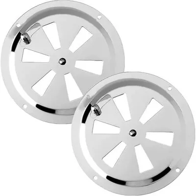 Zdjęcie produktu dla Kratka wentylacyjna okrągła ze stali nierdzewnej 125 mm 2 szt.