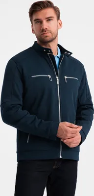 Produktbild von Ombre Clothing Herren-Bikerjacke Fattyt gewohnheiten S