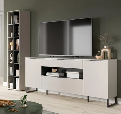 Produktbild von Wohnkombination Noida 4 | 2-teilig | Kaschmir / schwarz