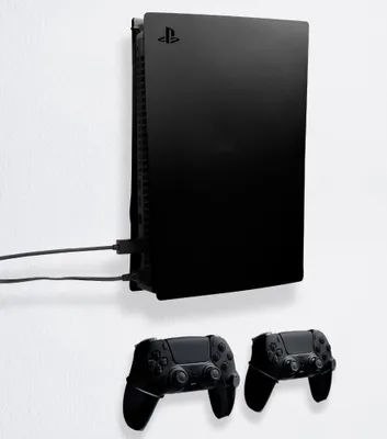 Produktbild von PlayStation 5 Wall Mount Bundle PlayStation 5 Wandhalterung, PS5 + 2x Controller, Schwarz