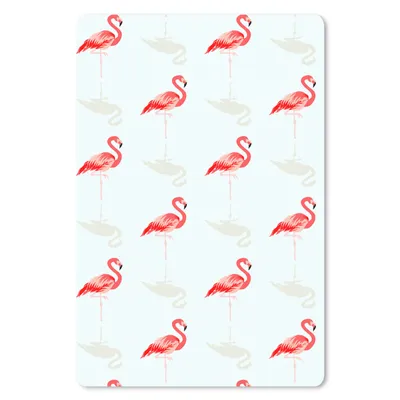 Produktbild von MuchoWow® Mauspad Mousepad Flamingo - Tiere - Muster 40x60 cm - Mousepads - Maus Mat - Pad - Mausunterlage - Schreibtisch Accesoire
