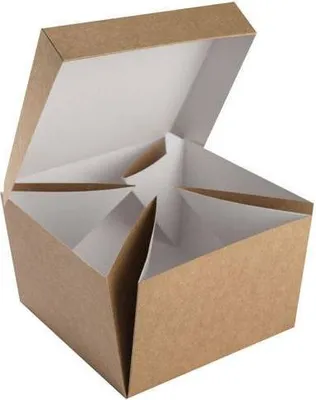 Image de Burgerbox, barquette pliable, 14 x 14 x 9,5 cm, 100 pièces.