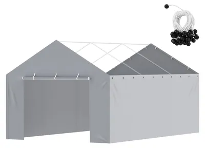 Image de Panneau latéral pour carport - Panneau latéral pour tente - Panneau pour garage - Panneau pour tente - Bâche de protection pour carport - Imperméable et résistant aux UV