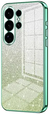 Produktbild von Glitzer Hülle für Samsung Galaxy S26 Ultra - Phonesta Crystal Sparkle Silikon Back Cover - Grün
