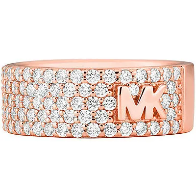 Produktbild von Bandring für Damen von Michael Kors aus 925er Silber, rosé Zirkonia
