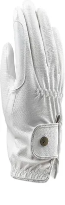 Image de Aubrion - Gants d'équitation enfants "Stadium", cuir synthétique ER2030 (L) (Blanc)