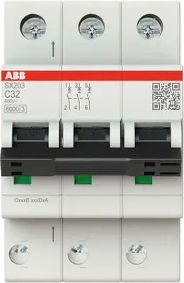 Produktbild von SX203-C32, Miniatur-Leistungsschalter, 6000 A, IP20