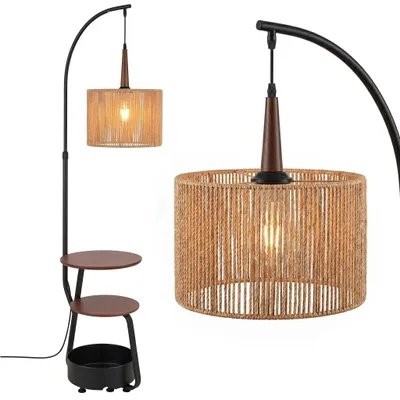 Obrázek produktu pro Stojací Lampa Toolight G156-1F Nature Černá, Zlatá
