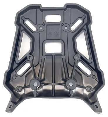 Produktbild von Heck-Gepäckträger Aluminiumlegierung für Zontes 368G & 350T-G, schwarzer Motorrad-Gepäckträger mit Verlängerungsbalken für Soziussitz