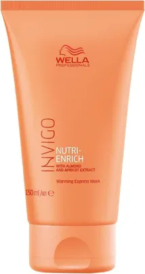 Image de Wella Professionals, Invigo Nutri-Enrich, extrait d'amande et d'abricot, masque crème de traitement des cheveux, pour la brillance et la douceur, 150 ml