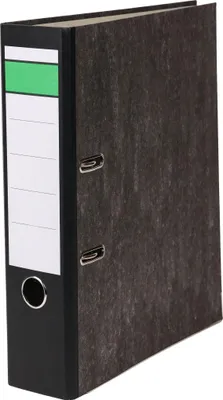 Produktbild von Ordner DIN A4 80mm Recycling Pappe schwarz