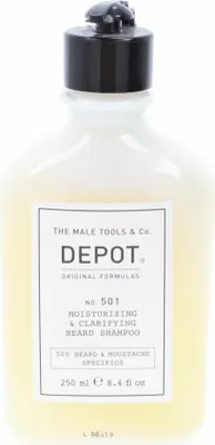 Obrázek produktu pro DEPOT 501 Hydratační a čisticí šampon na vousy 250ml