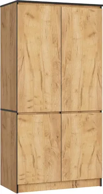 Produktbild von Viertüriger Kleiderschrank 90 cm LOTA - Craft Eiche