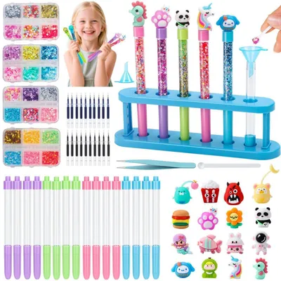 Immagine prodotto di Kit per creare matite colorate, con 60 pezzi, adatto a bambini dai 6 anni in su