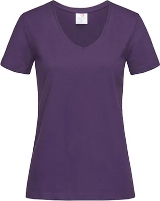 Produktbild von Stedman ST2700 | Classic V-Neck Damen T-Shirt - Farbe: Deep Berry - Größe: XL