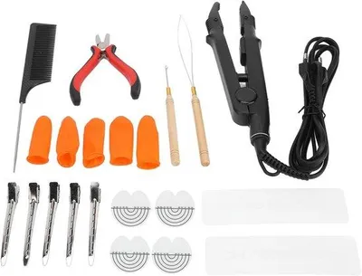 Produktbild von Famanu Haarverlängerungsset - Professioneller Verbindungstool für Haarverlängerungen zu Hause