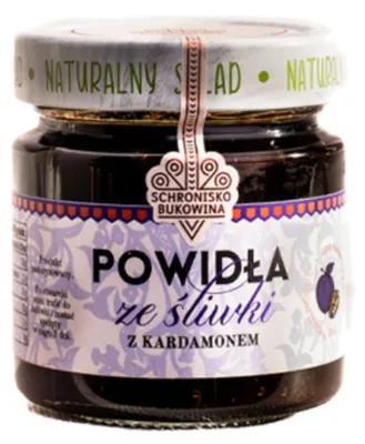 Zdjęcie produktu dla Powidła ze śliwki z kardamonem 230g - Schronisko Bukowina