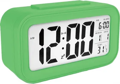 Produktbild von Jumada's - Digitaler Wecker - Alarm - Temperaturanzeige - Schlummerfunktion - Beleuchtung - AC18 - Grün