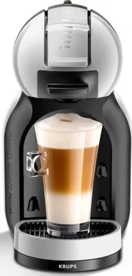 Produktbild von Krups KP123B31/10/18 /YY3888FD/KP123BPP MINI ME Black AND GREY Espressomaschine, freistehendes Gerät, Nescafe Dolce Gusto Kapseln, Kunststoffgehäuse, 1500 Watt, 15 Bar, 0,8 l FÃ1/4llmenge, Abschaltautomatik