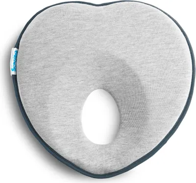 Produktbild von SENSILLO Babykissen Gegen Plattkopf Kopfkissen Loch Neugeborene Babys Graphit