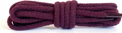 Produktbild von Strapazierfähige Baumwoll-Rundschnürsenkel Kaps 60 cm - Burgunderrot (0026)