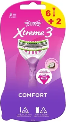 Zdjęcie produktu dla Wilkinson, Extreme 3 beauty, Maszynki do golenia, 8 sztuk (PRODUKT Z NIEMIEC)