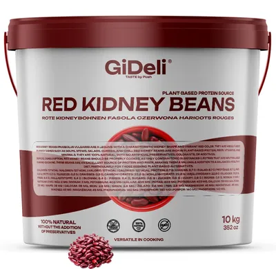 Produktbild von Kidneybohnen Rote Bohnen 10kg Getrocknet Vegan Protein Ballaststoffreich GiDeli