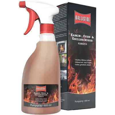 Produktbild von Ballistol Kamofix - Reiniger für Kamin, Ofen und Grill + Pumpsprüher 600ml