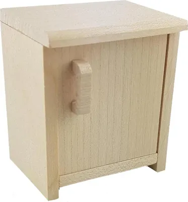 Produktbild von Puppenhausmöbel Küche Rustikal, Kühlschrank