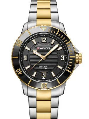 Produktbild von Wenger 01.0621.113 Damen-Armbanduhr, Edelstahl-Gehäuse, Metall-Armband