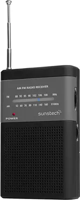 Produktbild von Sunstech RPS42 - Tragbares Radio mit Lautsprecher, Farbe Schwarz