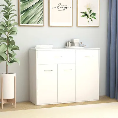 Produktbild von Sideboard Wohnzimmer - Weiß 88x30x70 cm Holzwerkstoff - Kommoden CC26907