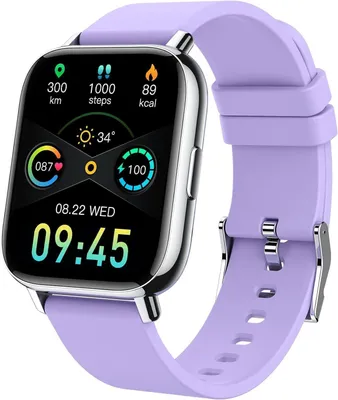 Produktbild von JUNG UAUE Smartwatch Damen & Herren Fitnessuhr, mit Bluetooth Smartwatch (4,29 cm/1,69 Zoll) 7 Tage Akku, 100+ Trainingsmodi, mit Android / iOS