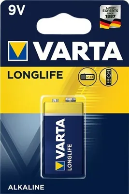 Produktbild von Varta Longlife Extra 9 V block Einwegbatterie Alkali