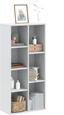 Obrázek produktu pro vidaXL Knihovna bílá 50x25x105 cm Materiál na bázi dřeva