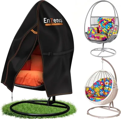 Obrázek produktu pro Potah na židli Enzeno Egg 210D Oxford 115 x 190 cm černý