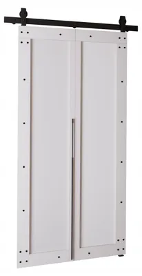 Produktbild von KierMoebel Schiebetür Komplettset QUDIO M2 Weiß 86x205x3,2 cm Wohnzimmer Schiebetür