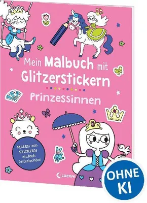 Produktbild von Mein Malbuch mit Glitzerstickern - Prinzessinnen